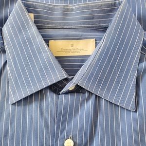 Ermenegildo Zengo Alta Sartoria Mens Shirt.  Size 42/16 1/2.  Pristine Condition
